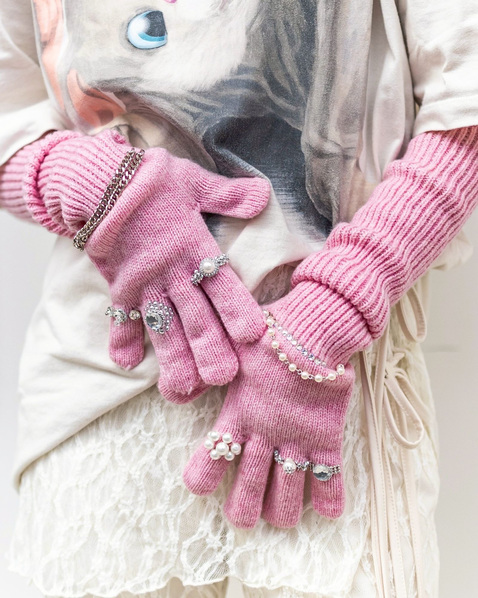 doublet 25AW 新作LONG KNIT GLOVES WITH RINGS sytle.2025.9.12