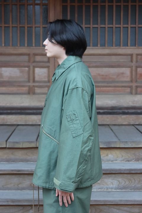 FreshService 22SS BACK SATIN FLIGHT JACKET(FSW-22-CT_25)CACTUS style