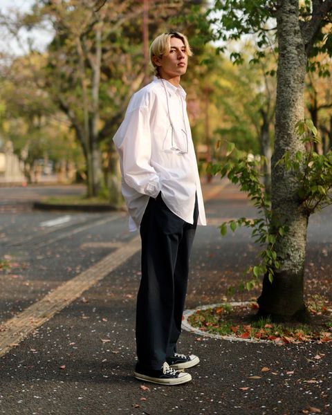 A.PRESSE 新作High Density Weather Cloth Trousersスタイル2