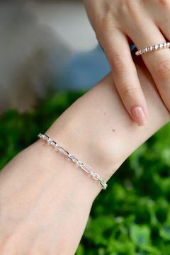 XOLO JEWELRY ブレスレット / Mix Cut Link Bracelet -3mm-(XOB120)SILVER925