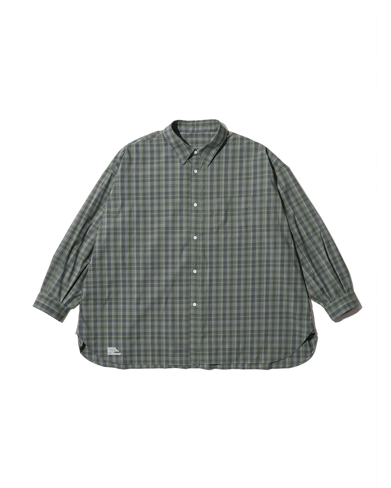 フレッシュサービス MADRAS DRY TECH REGULAR COLLAR SHIRT (FSC261-50251)KHAKI★2月14日(土)発売