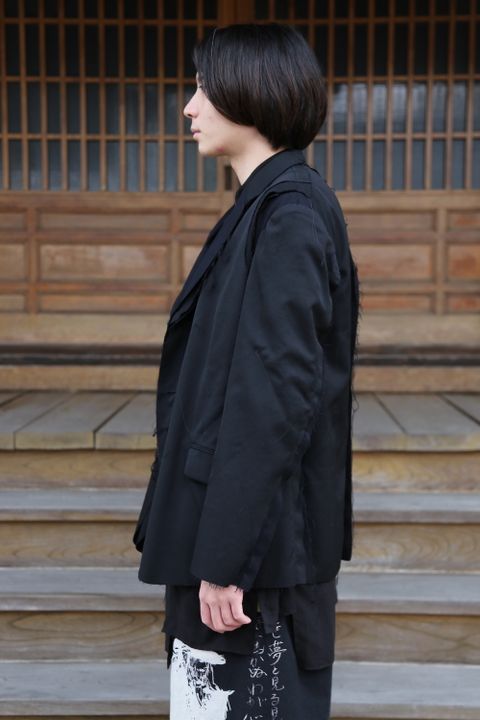 Yohji Yamamoto pour Homme 2020AW 新作 M-3BS 重ねST止レイヤードジャケット(HR-J10-802)style.2020.11.23.