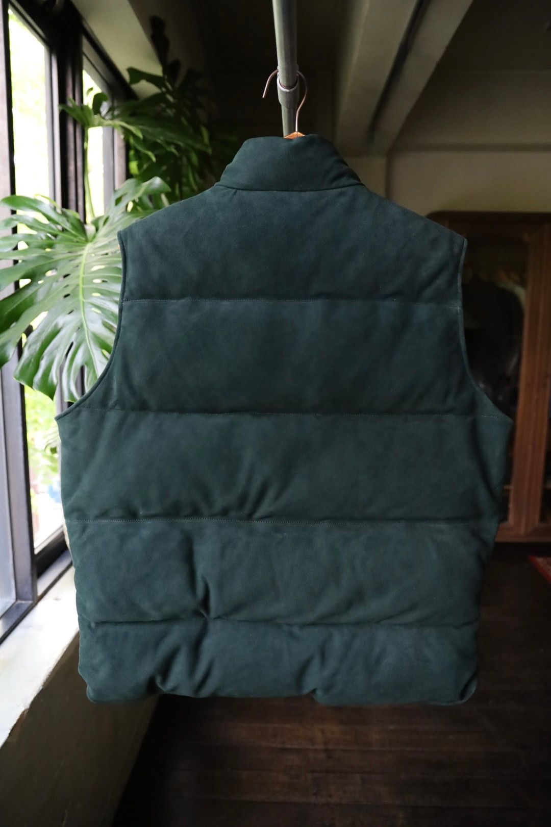 ジャケット・アウター a.presse_ 2024 STYLE2 Suede Down Vest A.PRESSE - アプレッセ Suede Down Vest(24AAP- 01-06H)GREEN