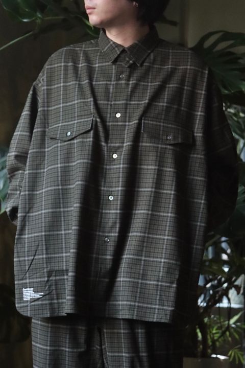 FreshService WOOLY STRETCH TAB-COLLAR SHIRT style.2022.9.10