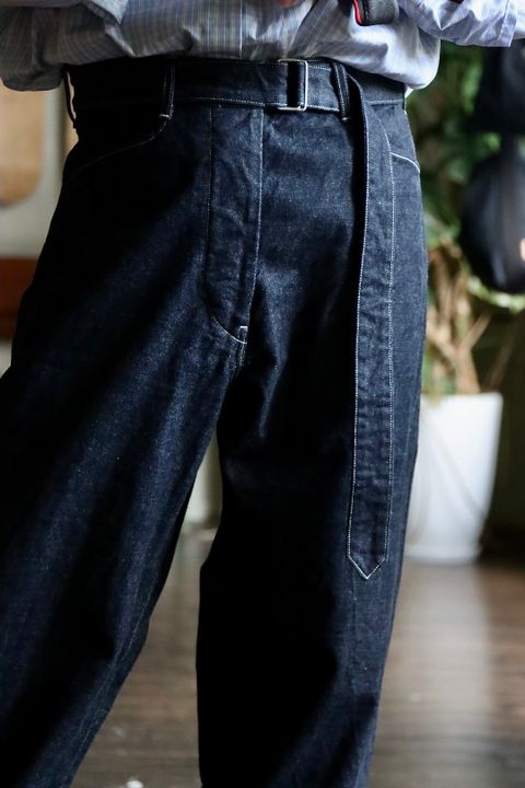 ブラームス Denim Long Belted Pants Mixスタイル.2022.6.22.