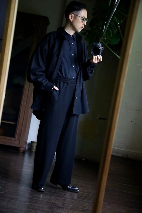 Graphpaper Wool Smooth Flannel セットアップスタイル
