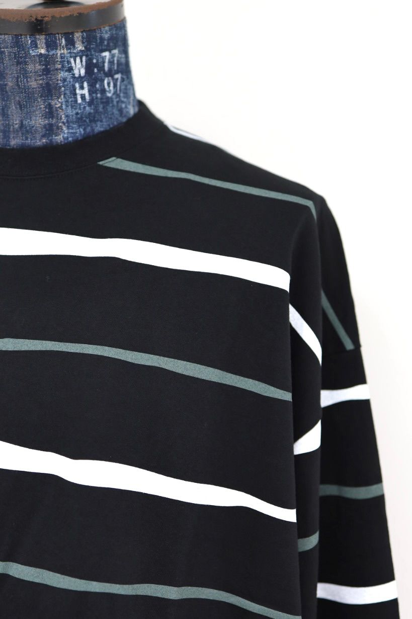 S.F.C 2026FW エスエフシー SUPER BIG STRIPE LS TEE (W/DRAWSTRINGS) (SFCFW26CS07)Black☆10月17日(土)発売！