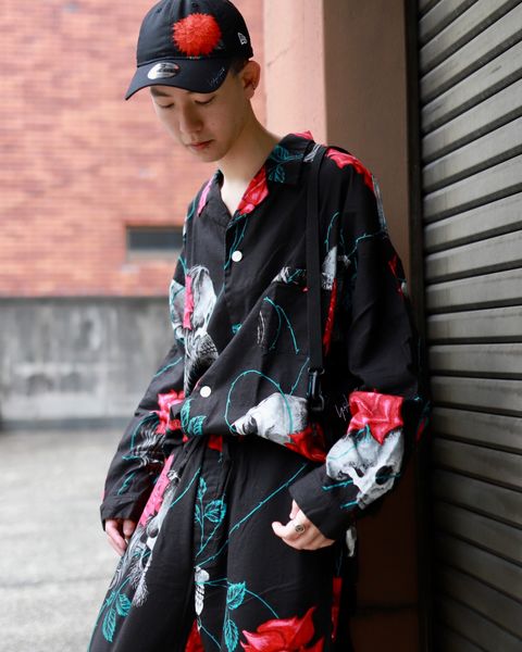 ©SAINT M×××××× セントマイケル×WILDSIDE YOHJI YAMAMOTO PAJAMAスタイル