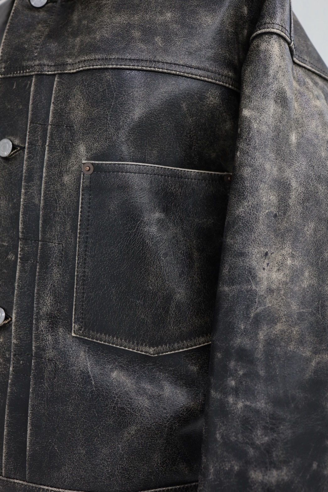 セントマイケル 26SS BBJ_LEATHER JACKET(SM-MK8-0000-C47)BLACK☆5月16日(土)発売！