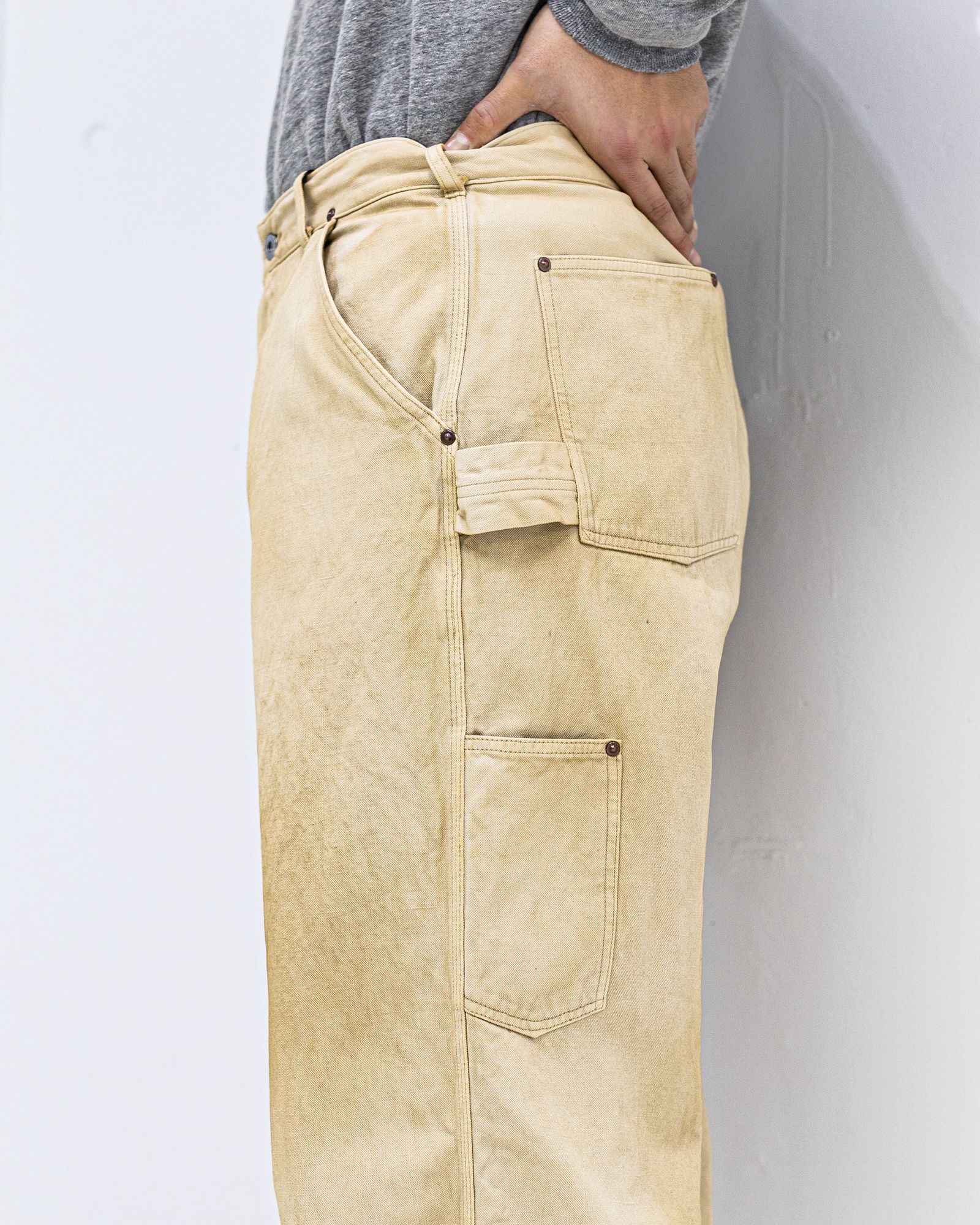 アプレッセ 2026 STYLE1 Vintage Silk Hemp Painter Pants (26SAP-04-07)BEIGE☆1月24日(土)発売！