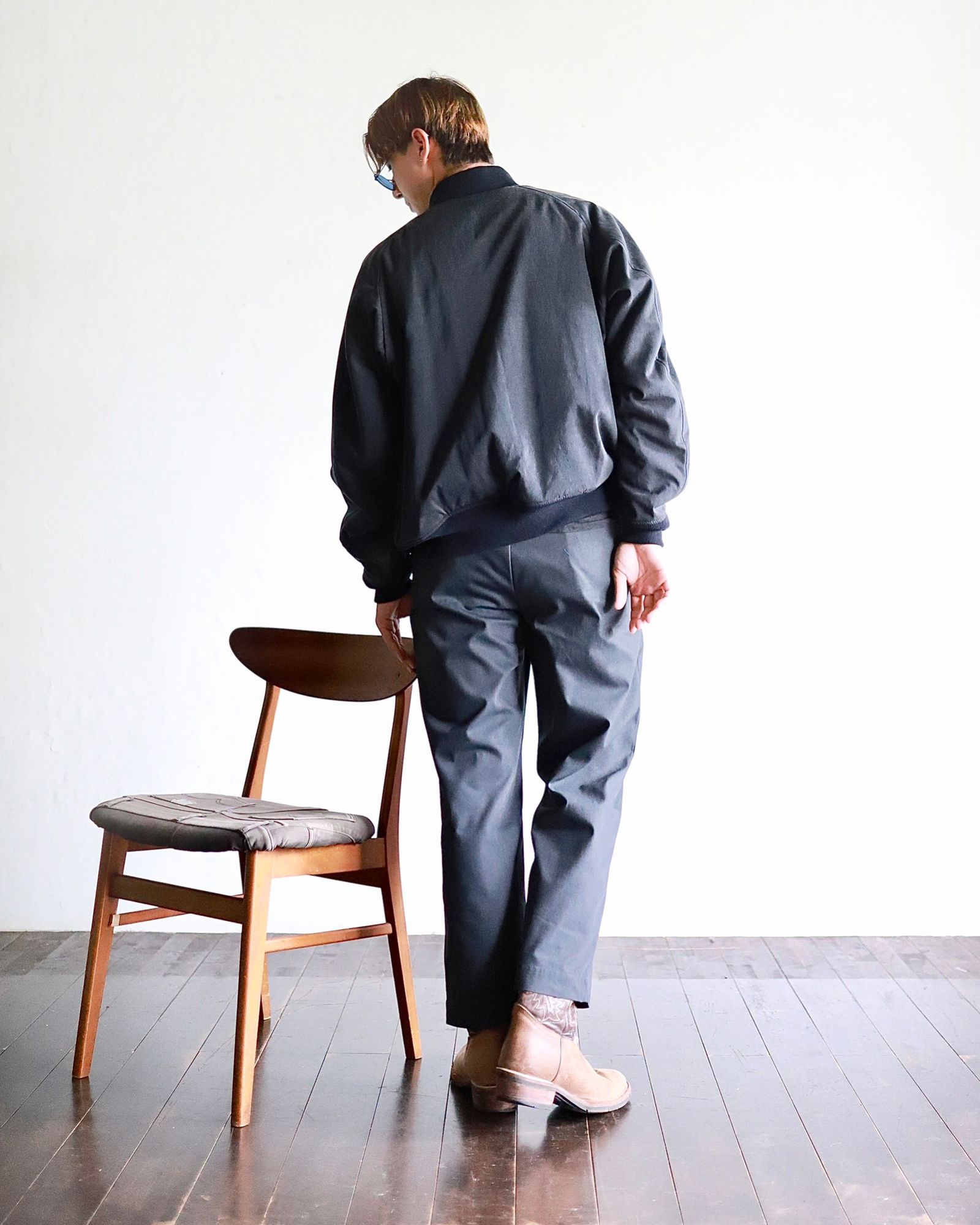 アプレッセ23AW Silk Padding Jacket(23AAP-01-28H)BLACK☆9月16日(土)発売！ - 1(S)