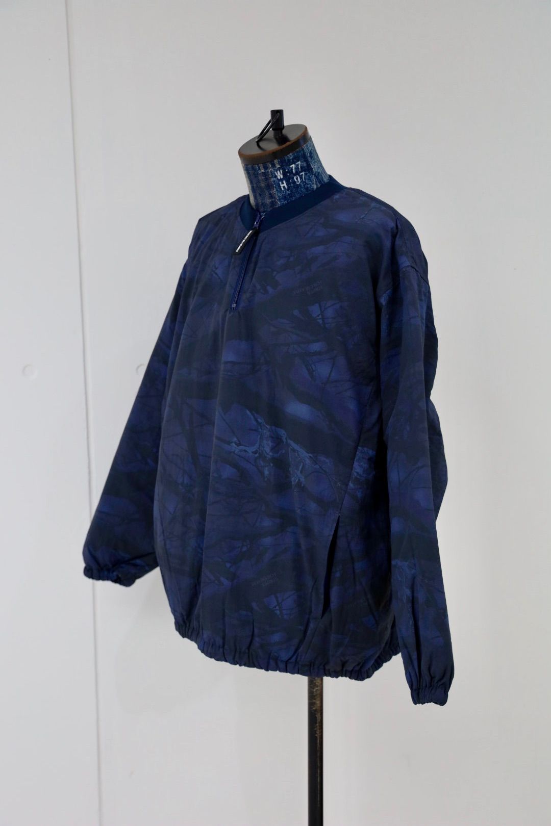 S.F.C 25FW エスエフシー BASEBALL HALF ZIP JACKET (SFCFW25J03)Navy Tree Camo