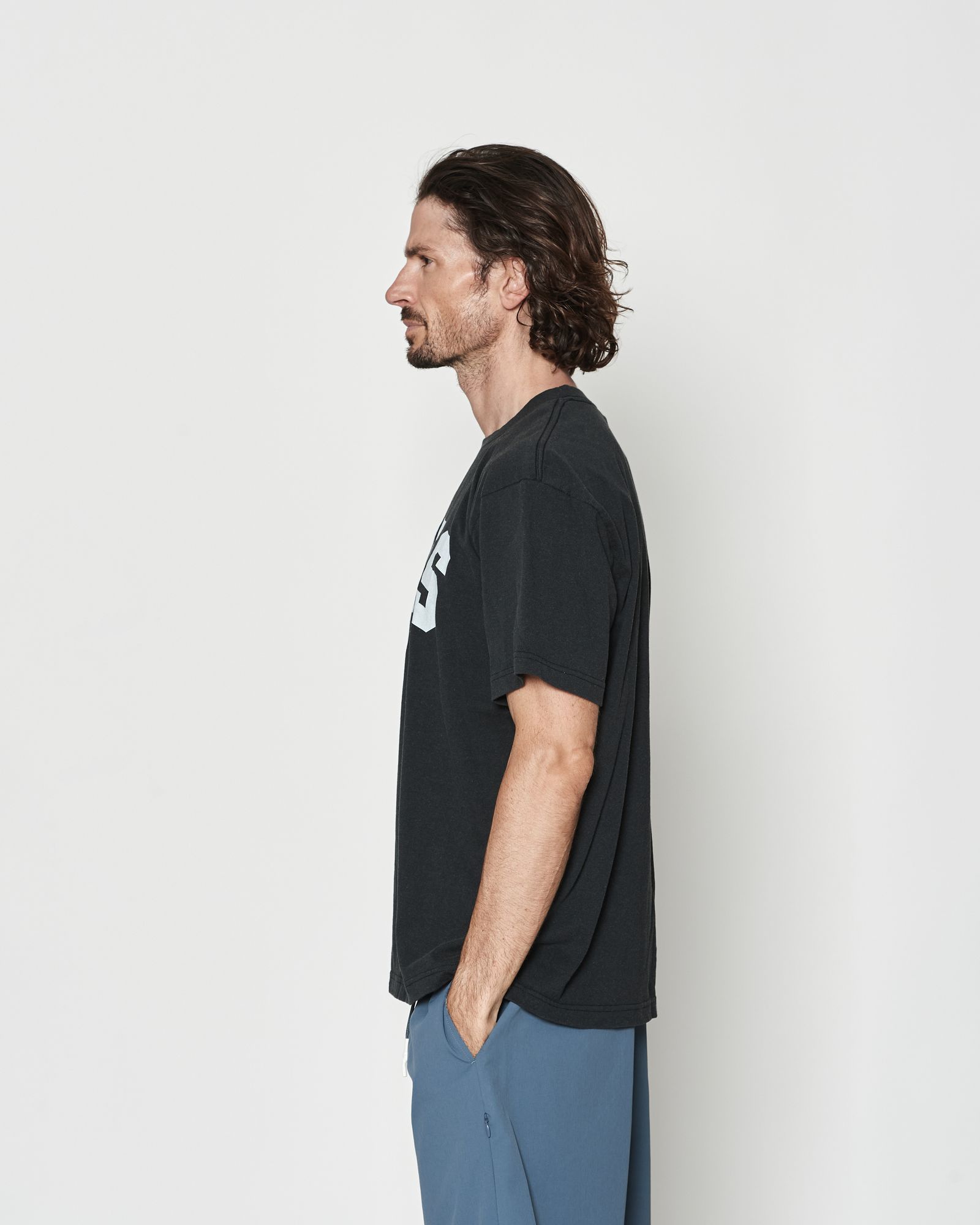 ☆先行予約☆ カレッジロゴTシャツ  /  Aging College Logo Tee / BLACK【CT2601】