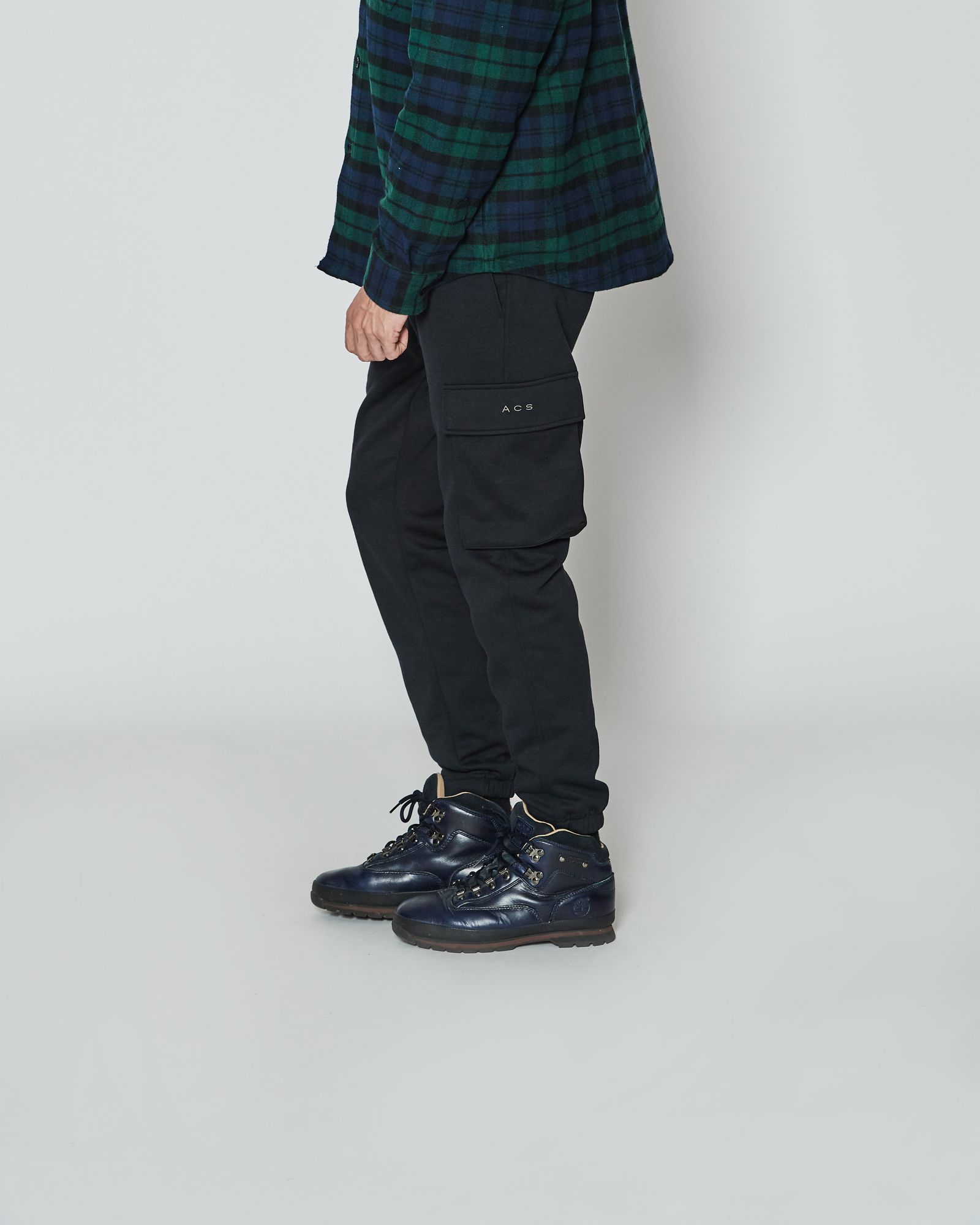 Double-knit Cargo Pant / カーゴパンツ / BLACK 【PT2404】