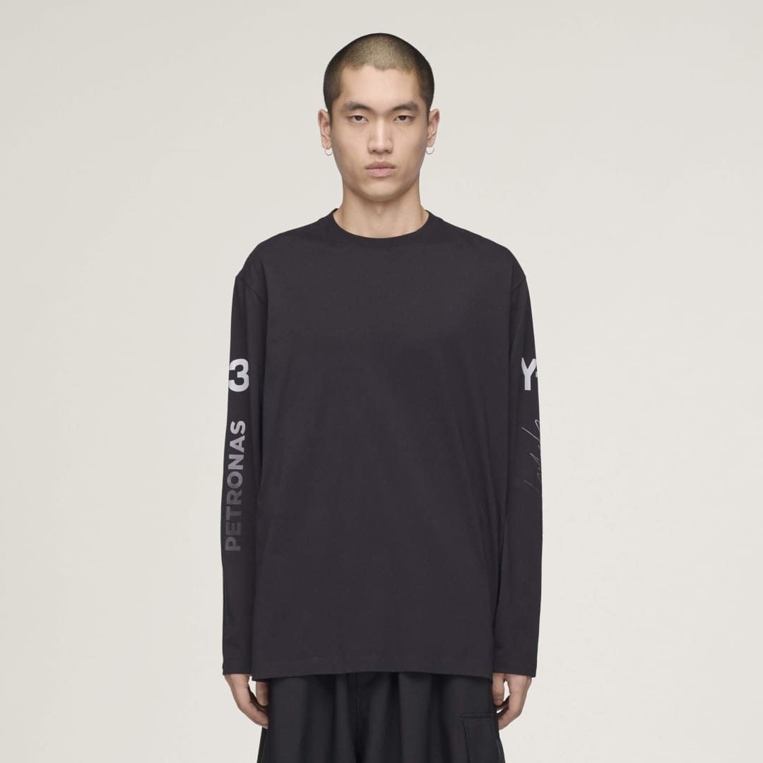 ロング スリーブ ティー / Y-3 MERCEDES - AMG PETRONAS FORMULA 1 TEAM CHAOS LOGO LONG SLEEVE TEE / BLACK [KR2372-APPS26]