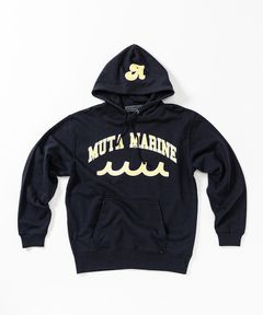 ACANTHUS x muta MARINE / College Logo Hooded Sweatshirt / パーカー / NAVY
