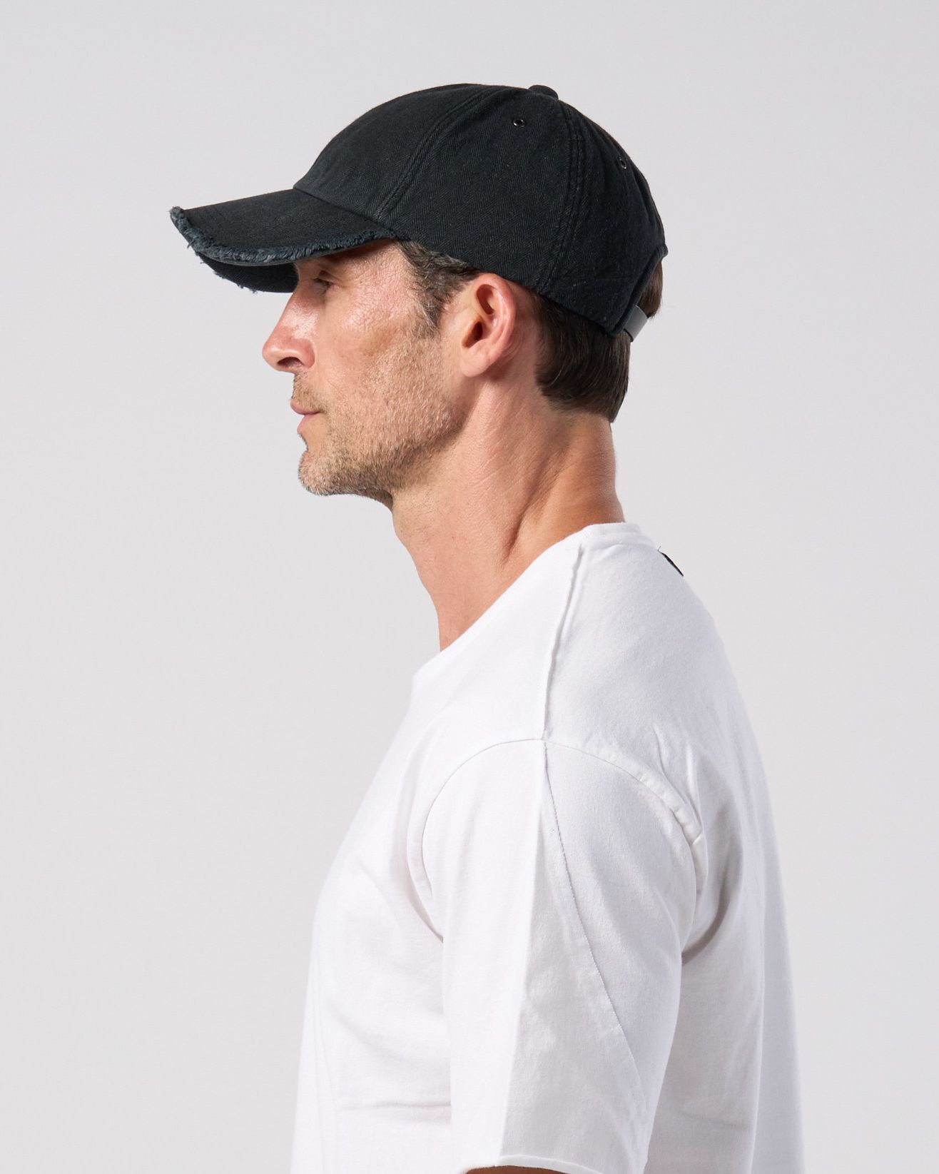 ☆先行予約☆ wjk  / ストライプニットビーニー / コットンリネンヘリンボーンエイジングベースボールキャップ / cotton linen herringbone aging B.B.cap / fade black【8007 cl29k】