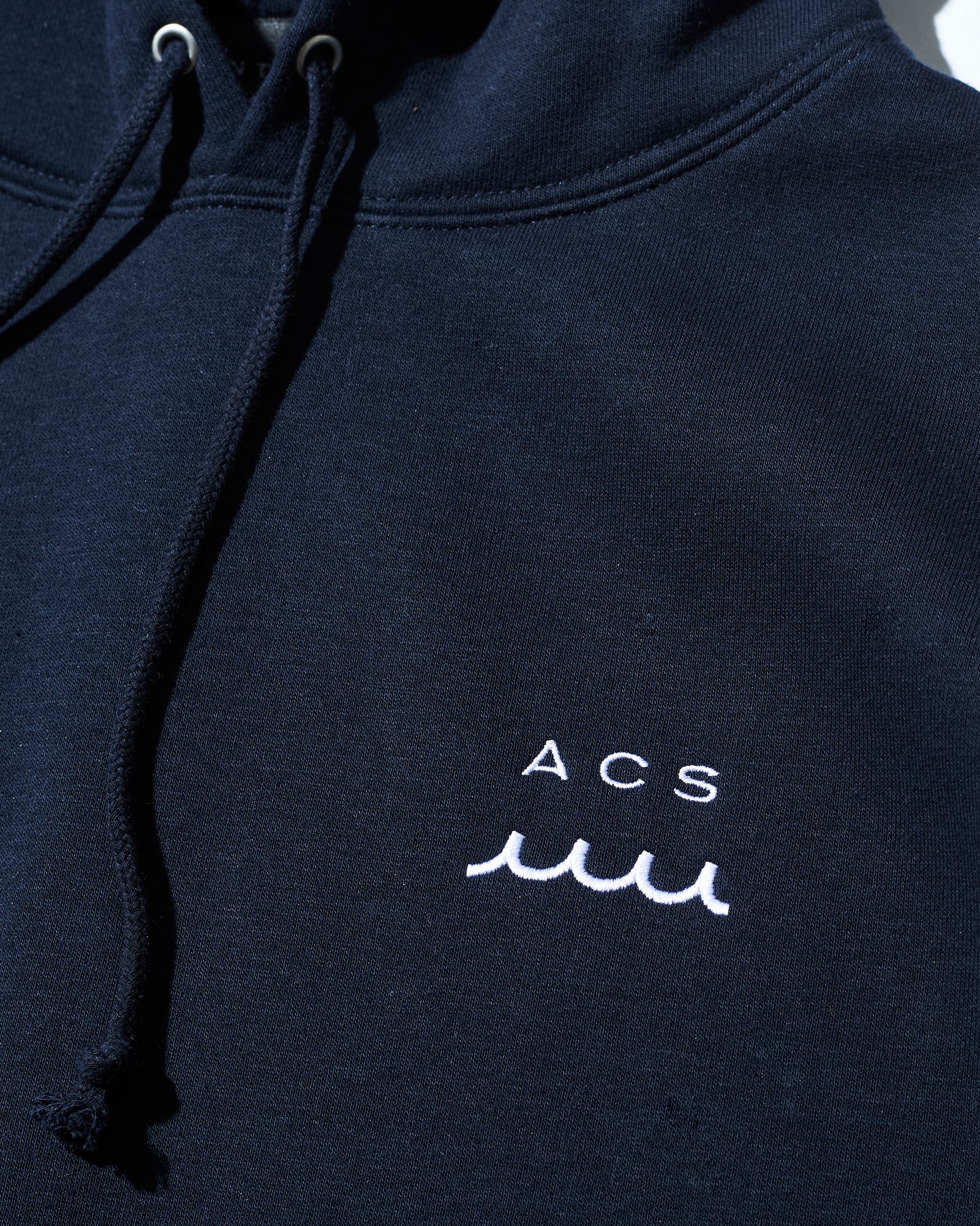 ACANTHUS x muta MARINE / muta Anchor Splash Logo Hooded Sweatshirt / NAVY -  S