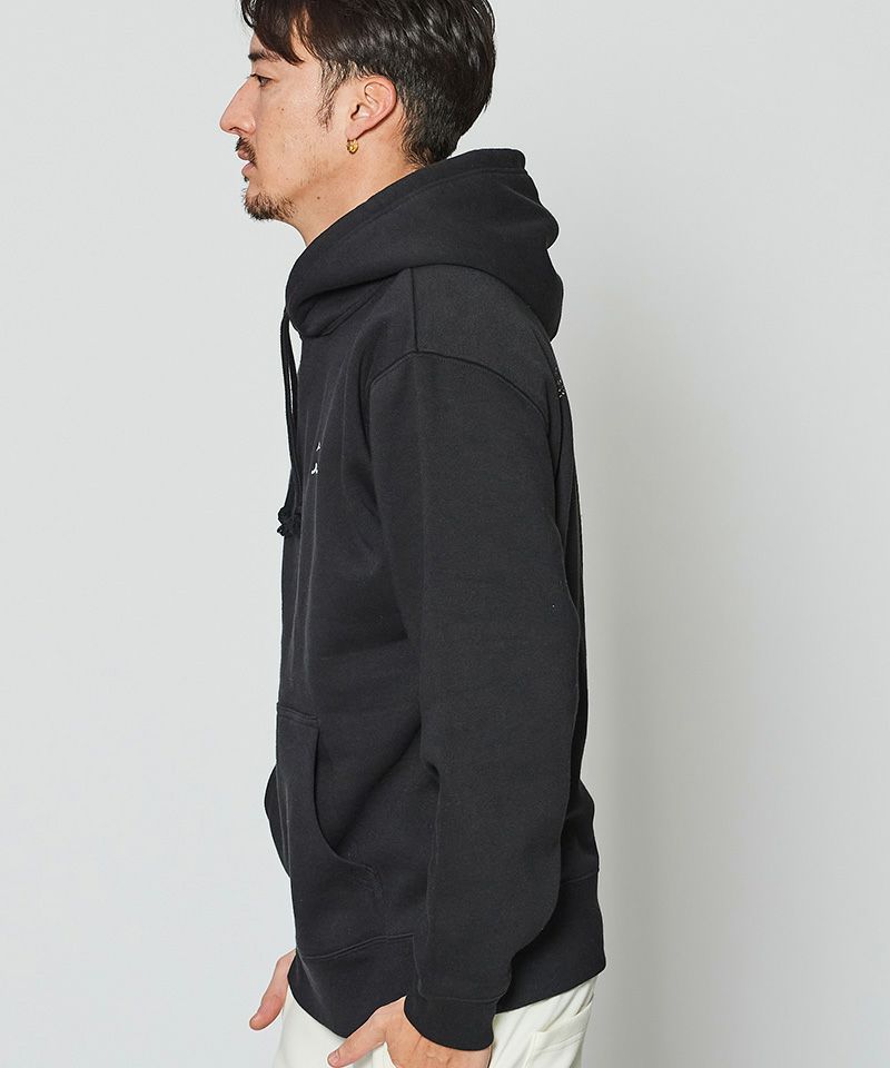 ⭐︎先行予約⭐︎ mutaMARINE x ACANTHUS / muta Wave Splash Logo Hooded Sweatshirt / パーカー / BLACK 【MA2671】