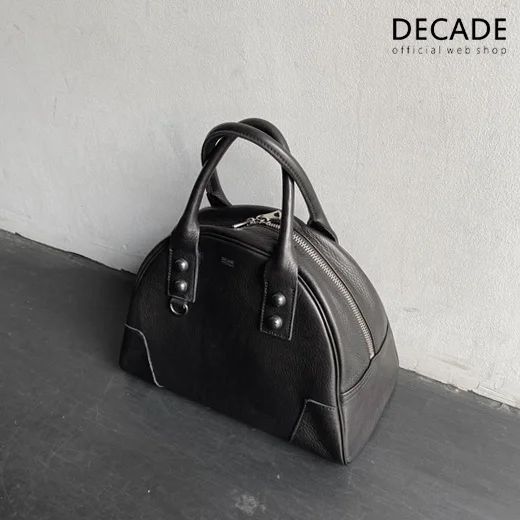 オイルドカウレザーミニボストントートバッグ / Oiled Cow Leather Mini BOSTON TOTO / B-BLACK [DCD-01316]
