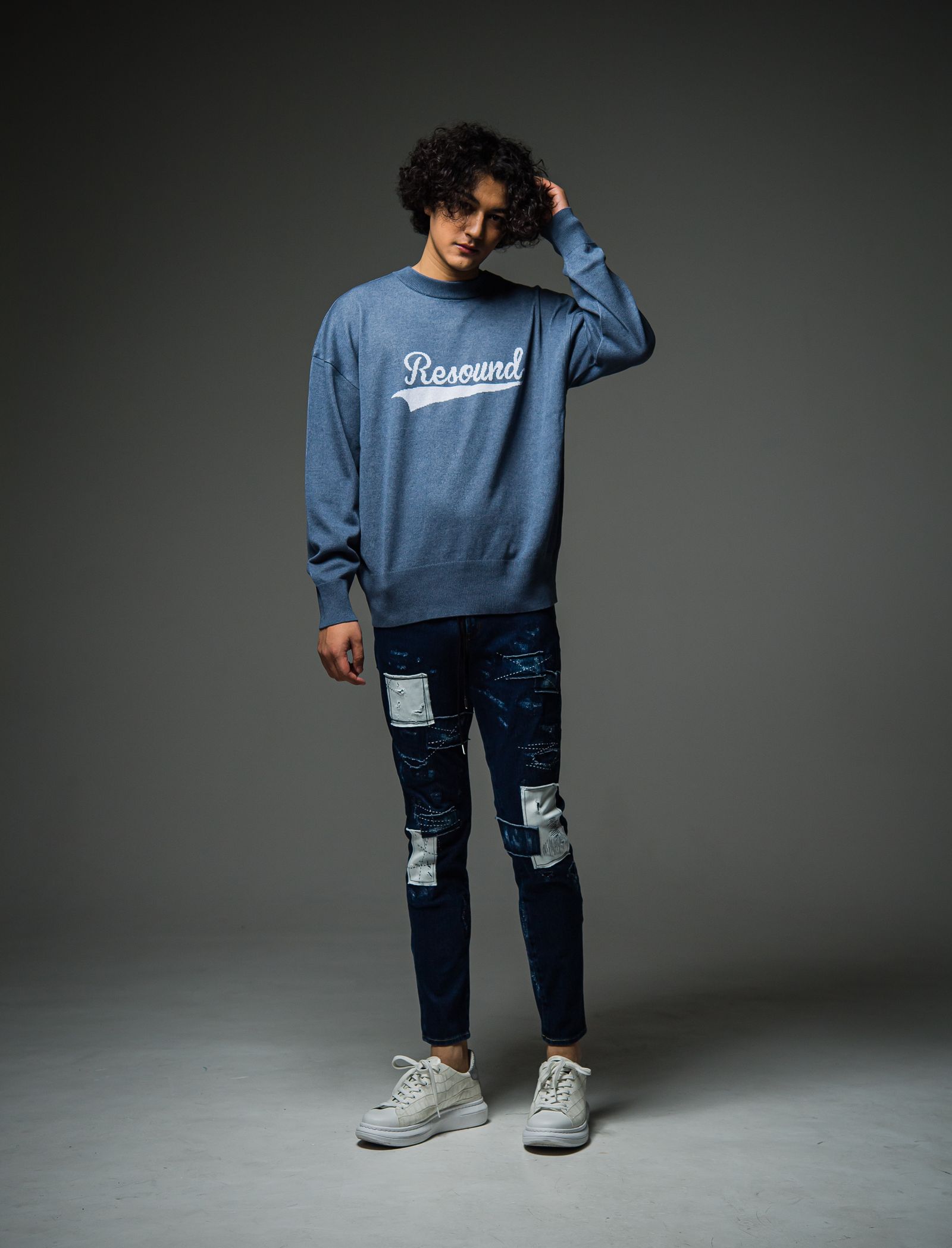 RESOUND CLOTHING - MICK DENIM JERSEY / ジャージーンズ / INDUSED