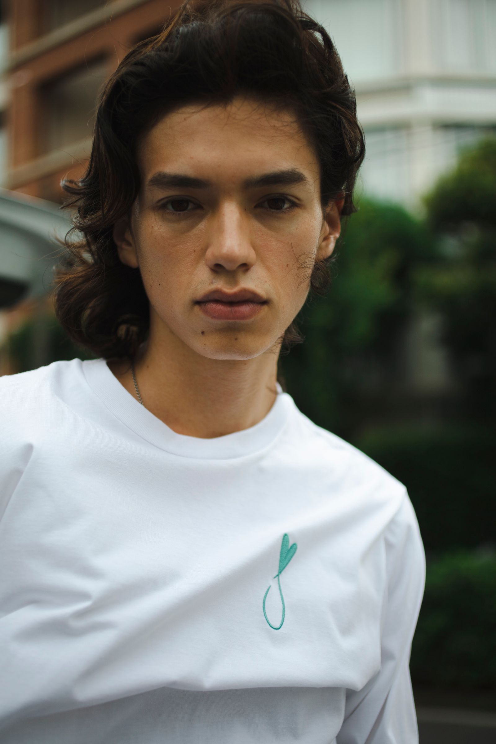 Tシャツ / Tiphanie / WHITE x BLUE