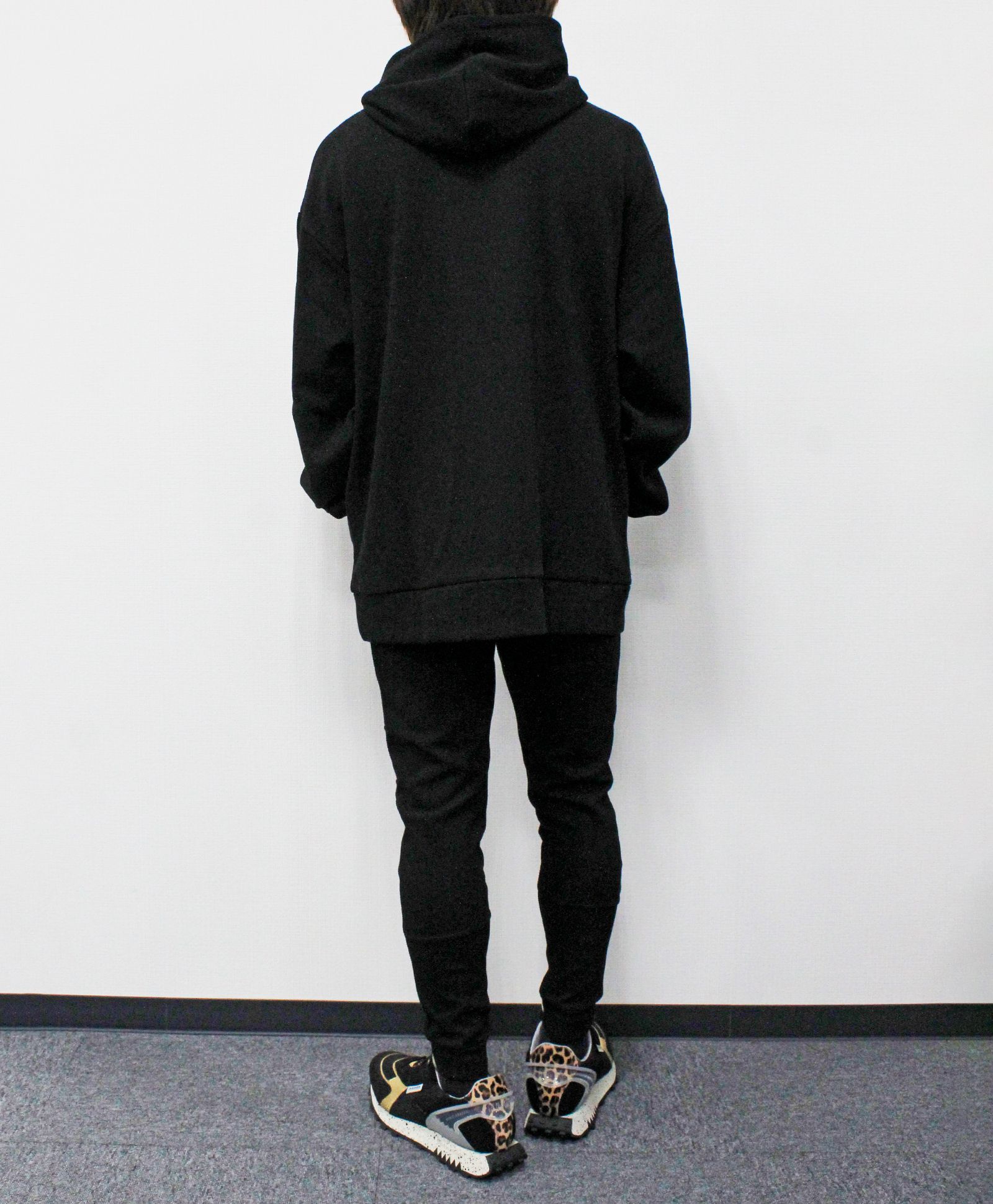 止水ジップスキニーパンツ / ブラック【120027】