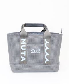 CONTINUA パンチングエシカルレザー パーテーショントートバッグ / グレー [MMSG-241110]