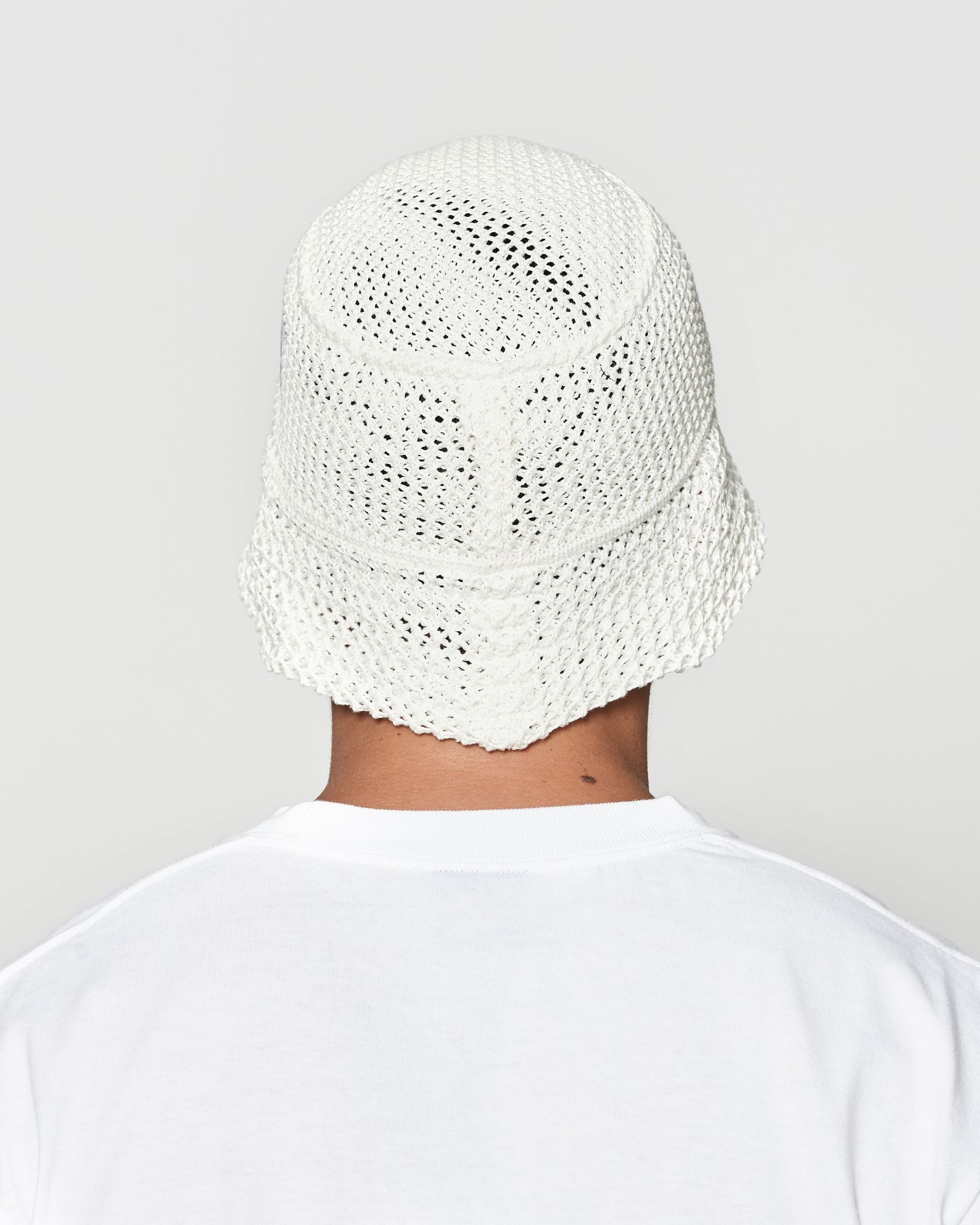 ☆先行予約☆muta MARINE × ACANTHUS  / メッシュニットバケットハット / Mesh Knit Bucket Hat / WHITE 【MA2624】