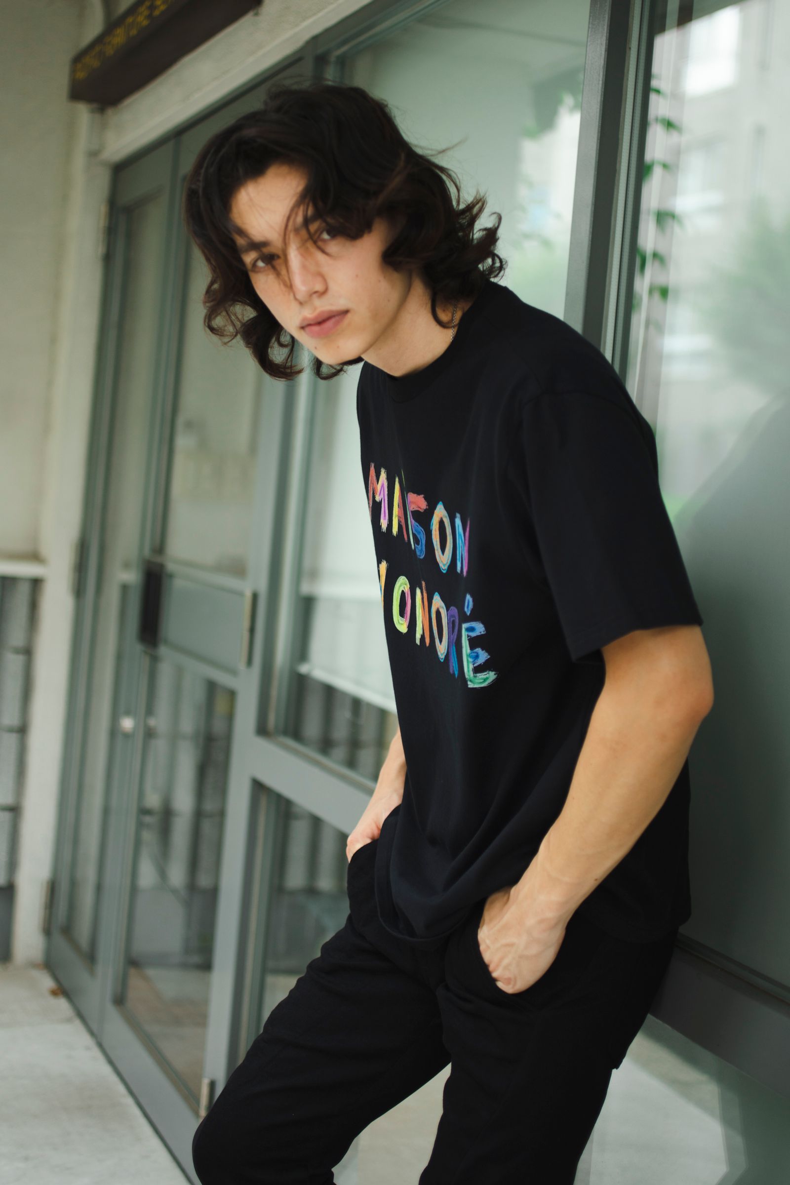 Tシャツ / Justin / BLACK
