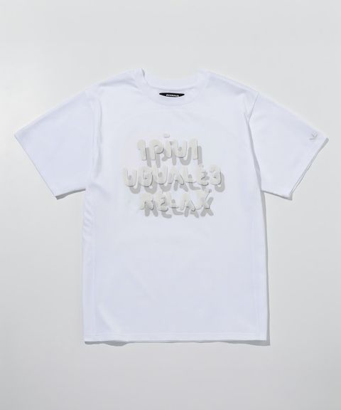 シャドウロゴ半袖Tシャツ / ホワイト【UST-26005】