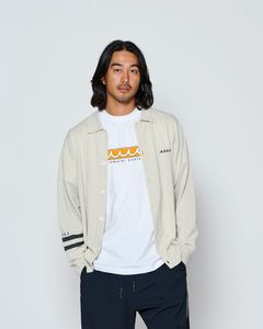 ☆先行予約☆muta MARINE × ACANTHUS  / ニットカーディガン / muta knit cardigan / LIGHT BEIGE【MA2725】