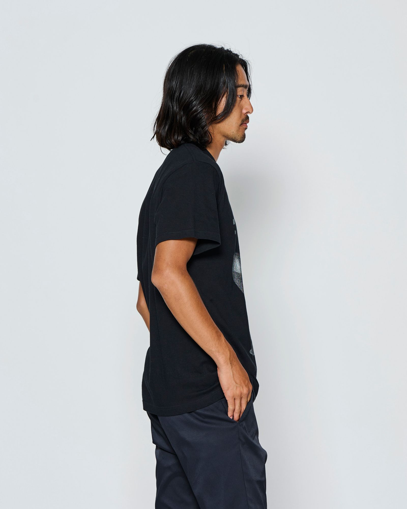 ☆先行予約☆muta MARINE × ACANTHUS  / シャークTシャツ /  Shark Tee / BLACK【MA2717】