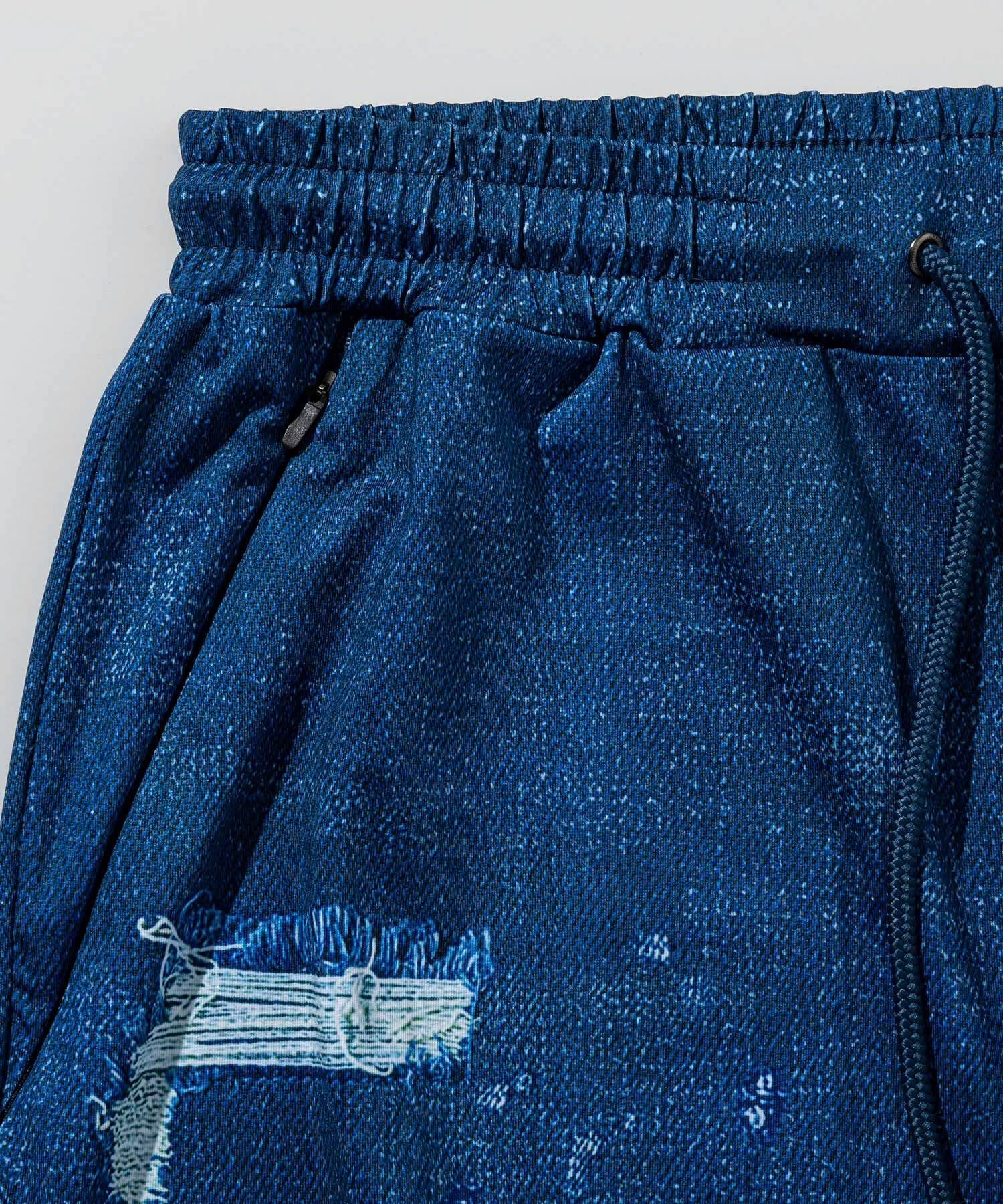 ダメージデニムラッシュガードショーツ / インディゴ【USB-26043】