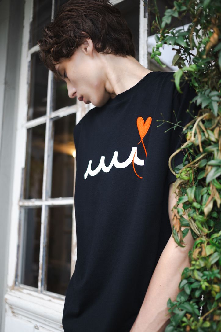 MAISON HONORE PARIS×MUTA MARINE / Tシャツ / Tiphanie &  Vague(ティファニー＆ヴァーグ) / ブラック