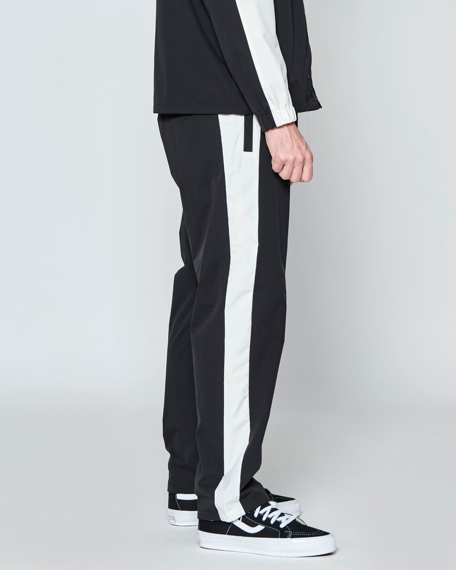 ☆先行予約☆muta MARINE × ACANTHUS  / サイドライントラックパンツ /  Side Line Track Pants / BLACK【MA2705】