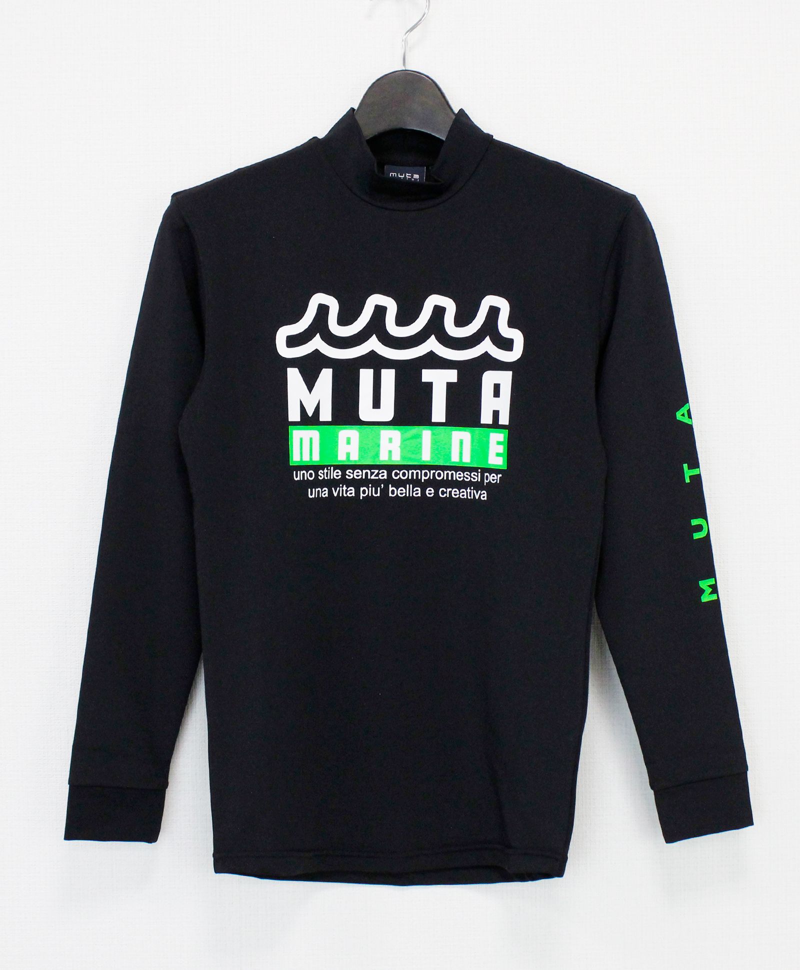 ラッシュロングスリーブTシャツ (BIGロゴ) / ブラック [MMTK-440011]