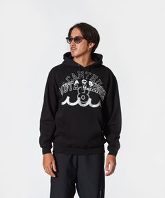 ACANTHUS × muta MARINE / muta Multi Logo Hooded Sweatshirt / マルチロゴパーカー / BLACK 【MA2507】