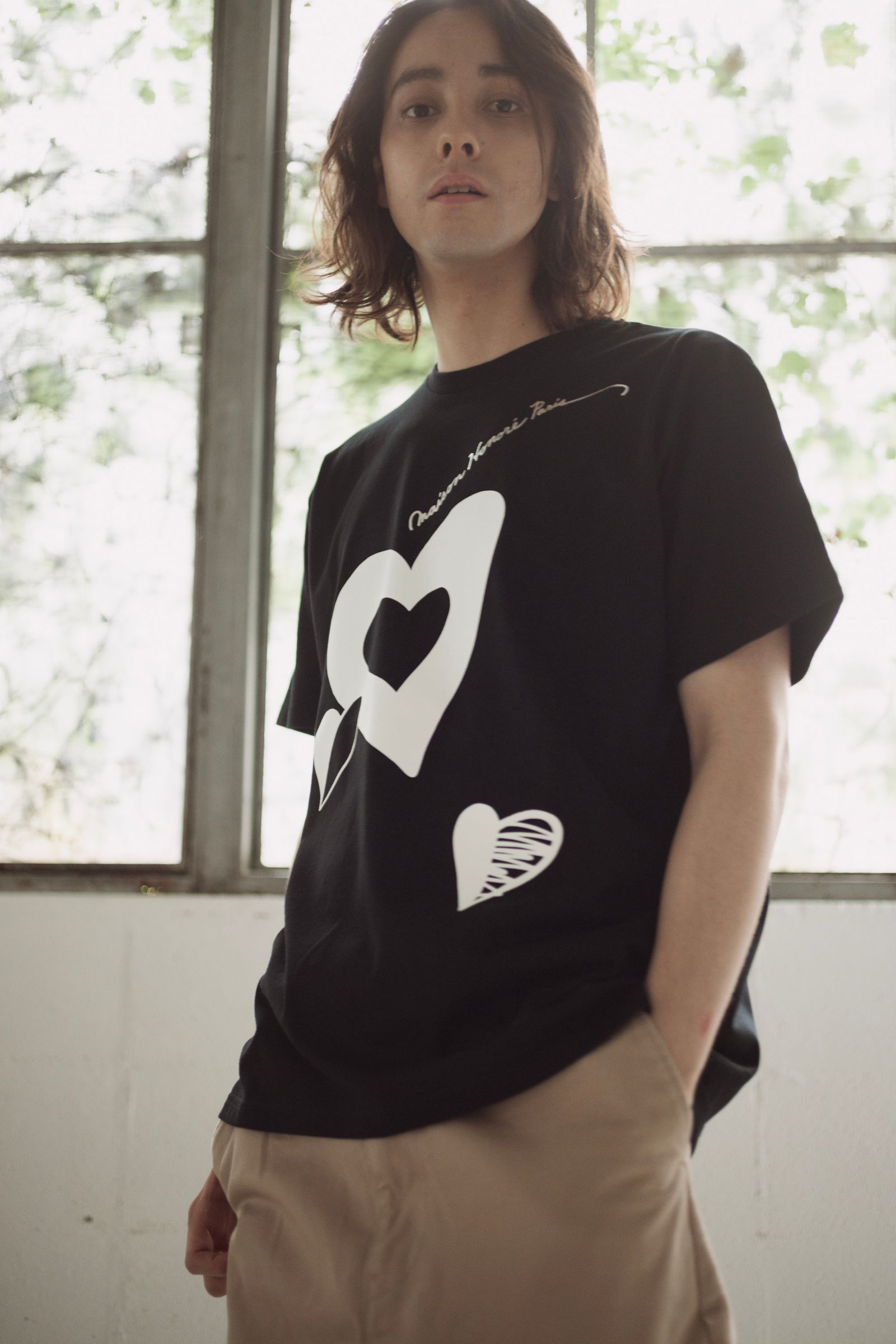 Tシャツ / Pothos / BLACK