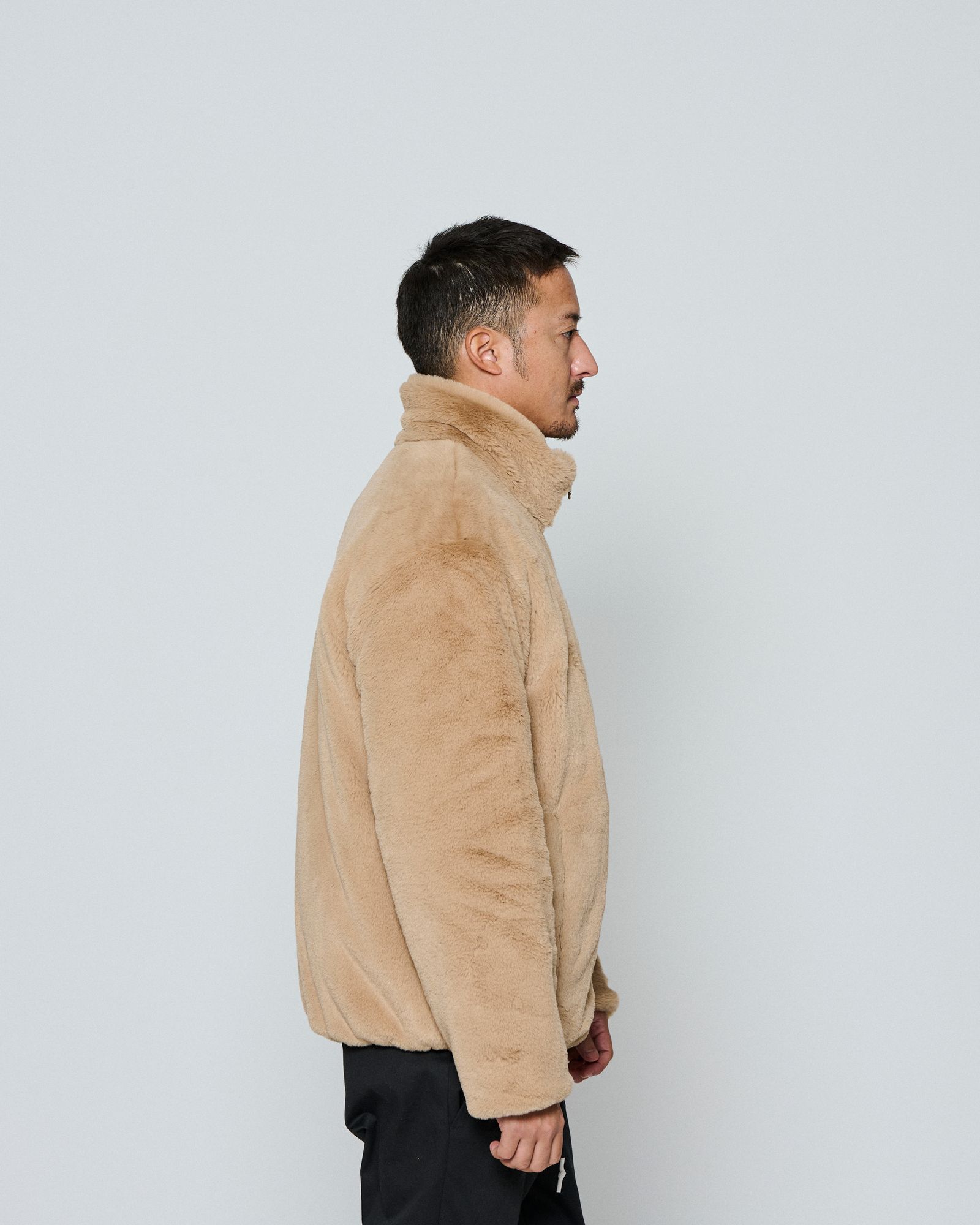 ☆先行予約☆ muta MARINE × ACANTHUS / フェイクファージャケット / Faux Fur Jacket / BEIGE 【MA2650】