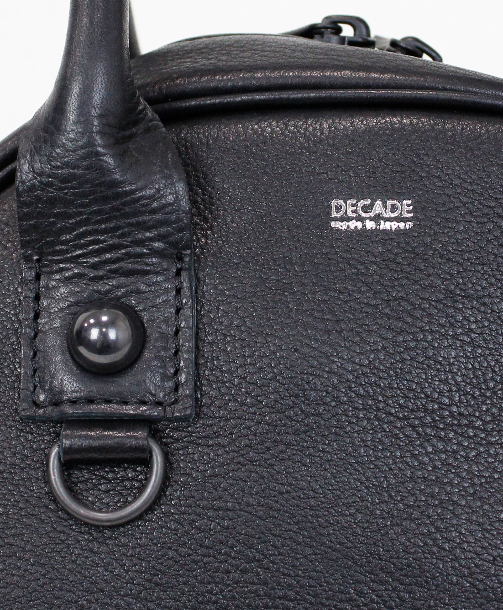 オイルドカウレザー・ミニミニボストンショルダートート / Oiled Cow Leather Mini mini Sholder BOSTON TOTE / B-BLACK [DCD-01315S]