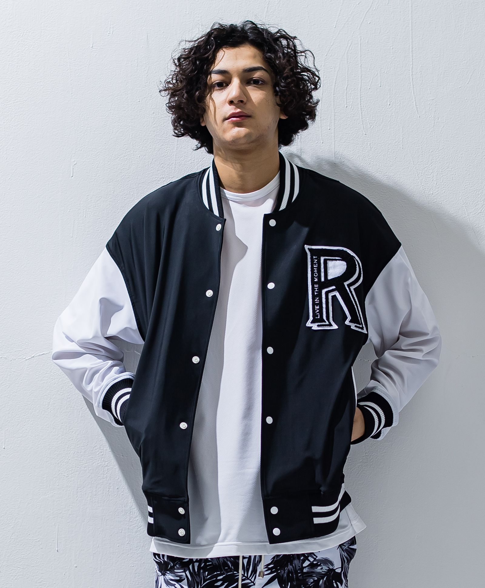 RESOUND CLOTHING - RUSH OVER VIRSITY JACKET / ラッシュスタジャン