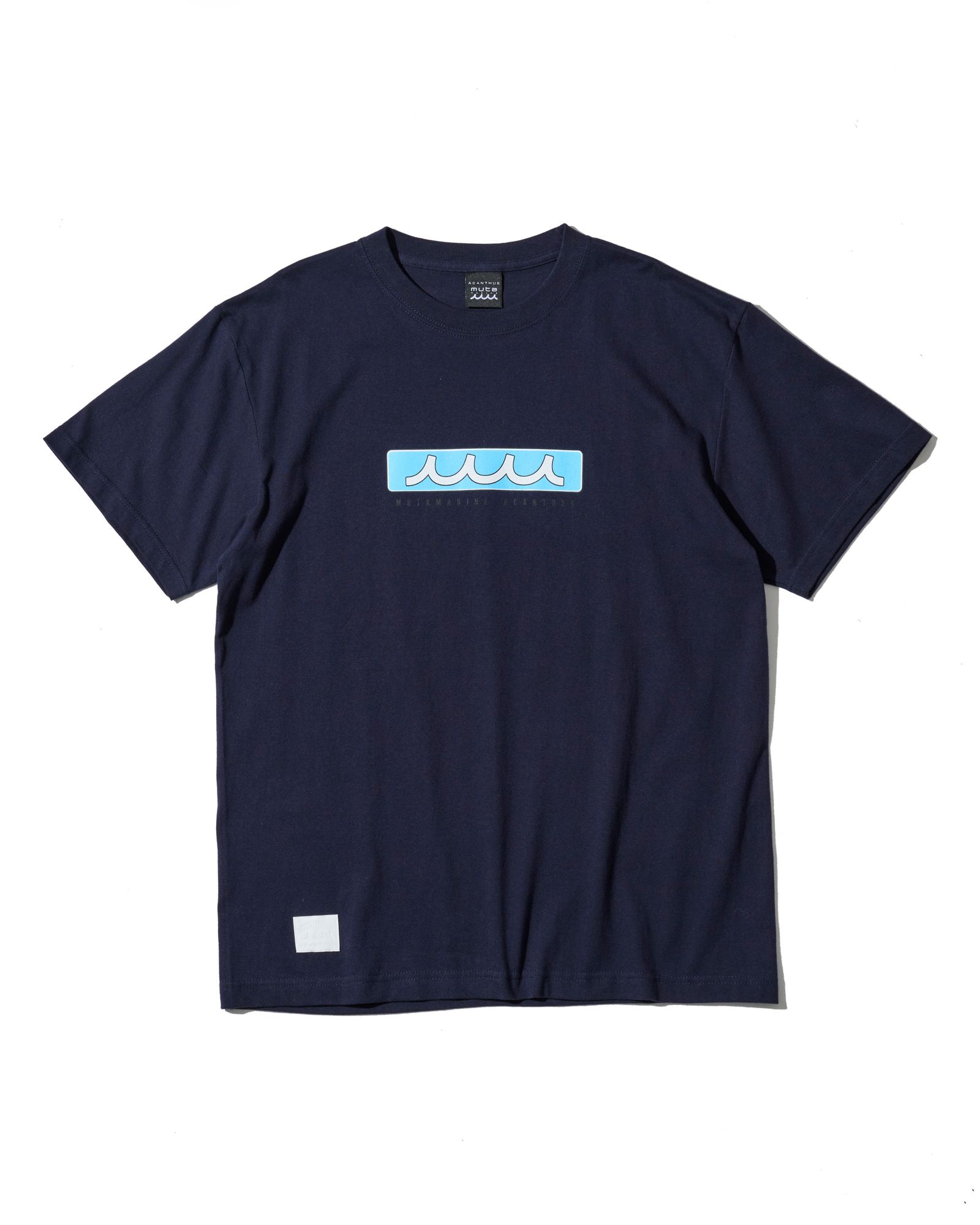 ☆先行予約☆muta MARINE × ACANTHUS  / ボックスロゴTシャツ /  Box Logo Tee / NAVY【MA2716】