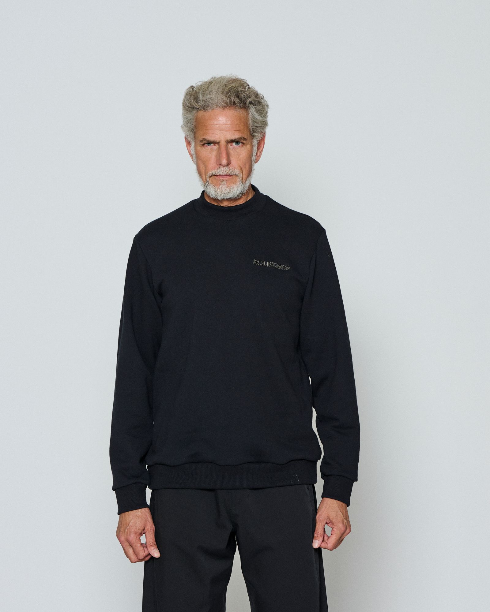 ☆先行予約☆  モックネックスウェット / Mockneck Sweatshirts / BLACK【HJ2603】