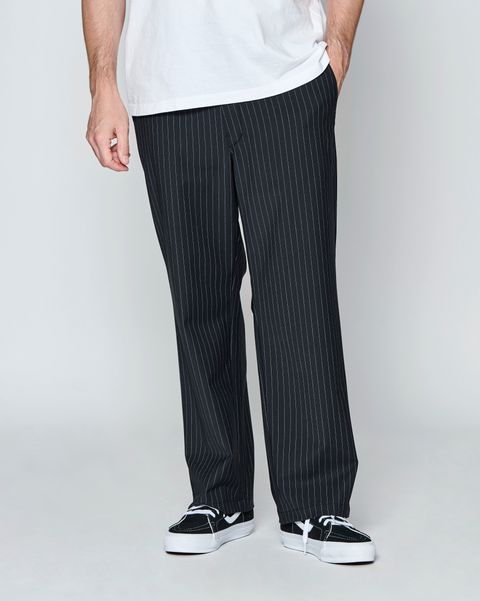☆先行予約☆ ストライプ トロピカルウール パンツ  /  Stripe Tropical Wool Pants / BLACK 【PT2701】