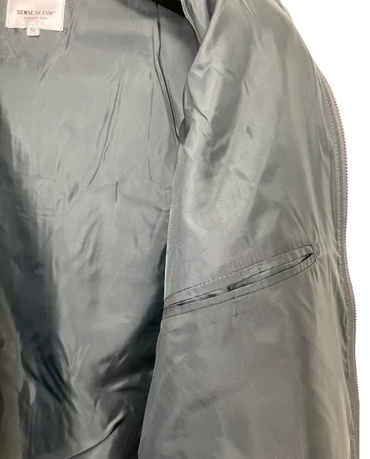 カットMA-1 / ワッフルリブブルゾン / グレー【531037】