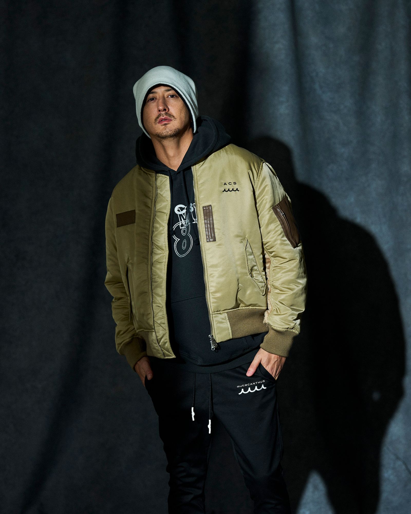 ☆先行予約☆ muta MARINE × ACANTHUS / オーバーサイズMA-1 / Oversize MA-1 / BEIGE 【MA2649】