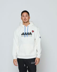 ☆先行予約☆ muta MARINE × ACANTHUS / スイートエクストラロゴフーディー / パーカー / Sweet Extra Logo Hoodie / WHITE 【MA2697】