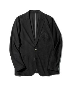 ACANTHUS x muta MARINE / muta  Stretch Seersucker Tailored JKT / シアサッカージャケット / BLACK / MA2401