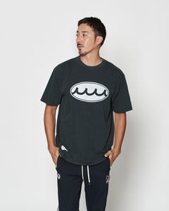 ☆先行予約☆muta MARINE × ACANTHUS  / エイジングサークルロゴTシャツ  /  Aging Circle Logo Tee / BLACK【MA2613】
